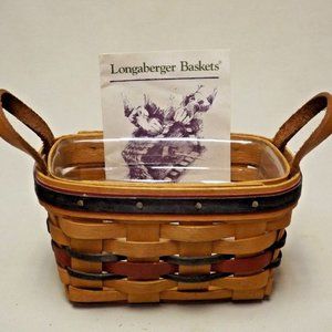 Longaberger 1993 All Star Trio Basket with Protector and Original Certificate
